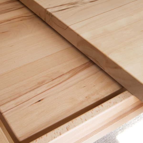 Esszimmer in Kernbuche als Eckbank mit Ausziehtisch