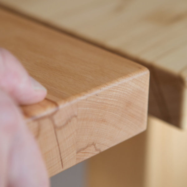 Esszimmer in Kernbuche als Eckbank mit Ausziehtisch