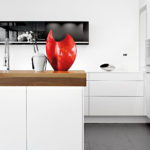 Top moderne Kueche in schwarz weiß