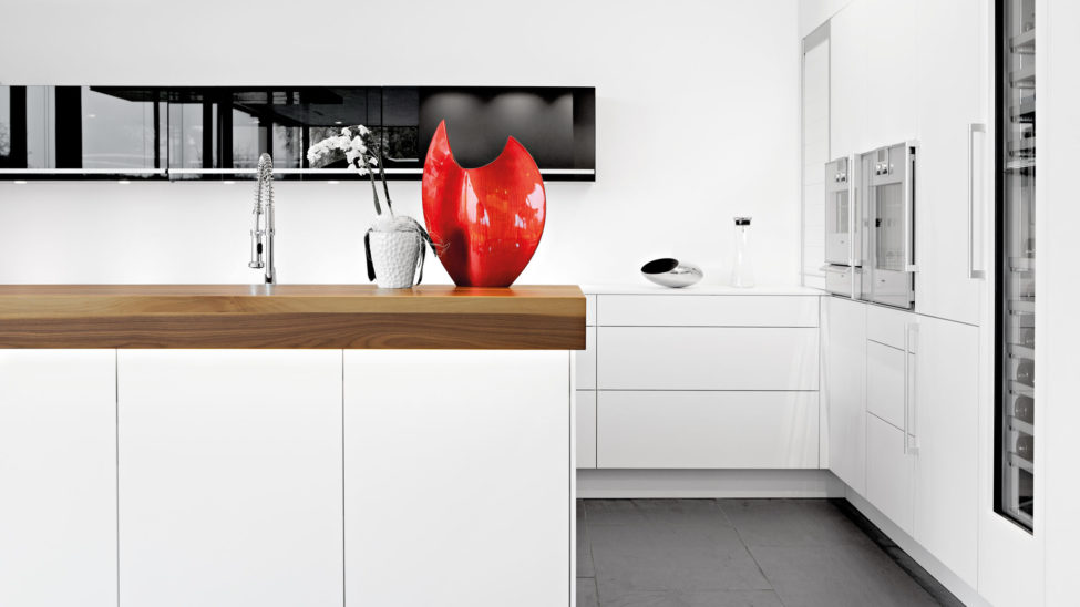Top moderne Kueche in schwarz weiß