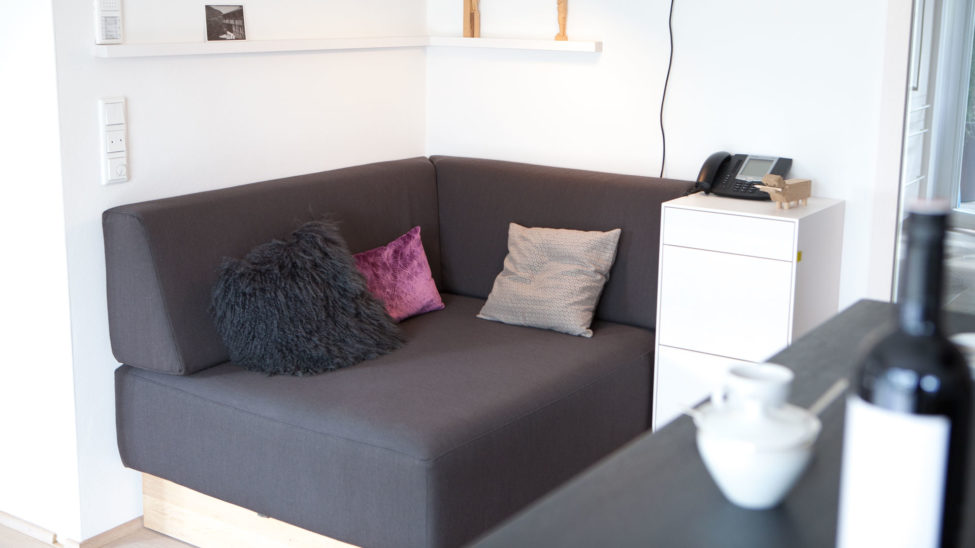 Gemütliche Sitzecke mit cleveren Funktionen