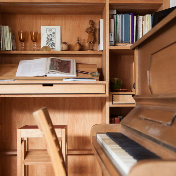 Bücherregal mit integriertem TV-Möbel