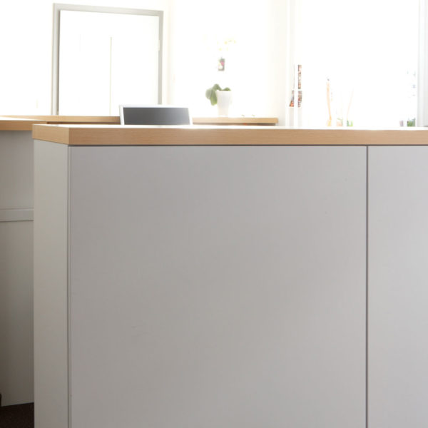 Besprechungszimmer und Empfangstheke