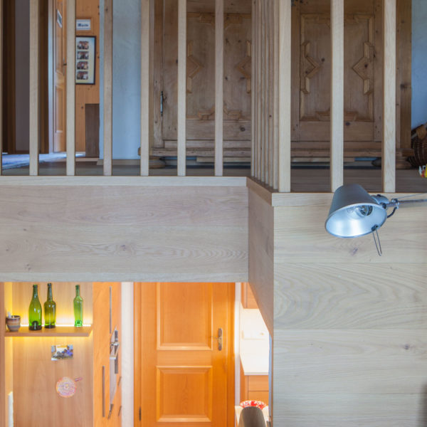 Galerie in Raumplanung für einen Umbau