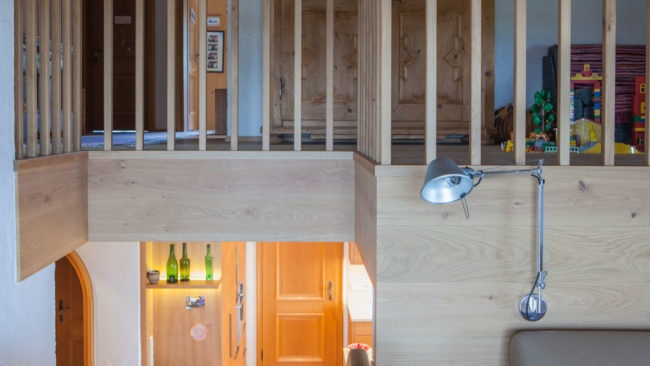 Galerie in Raumplanung für einen Umbau