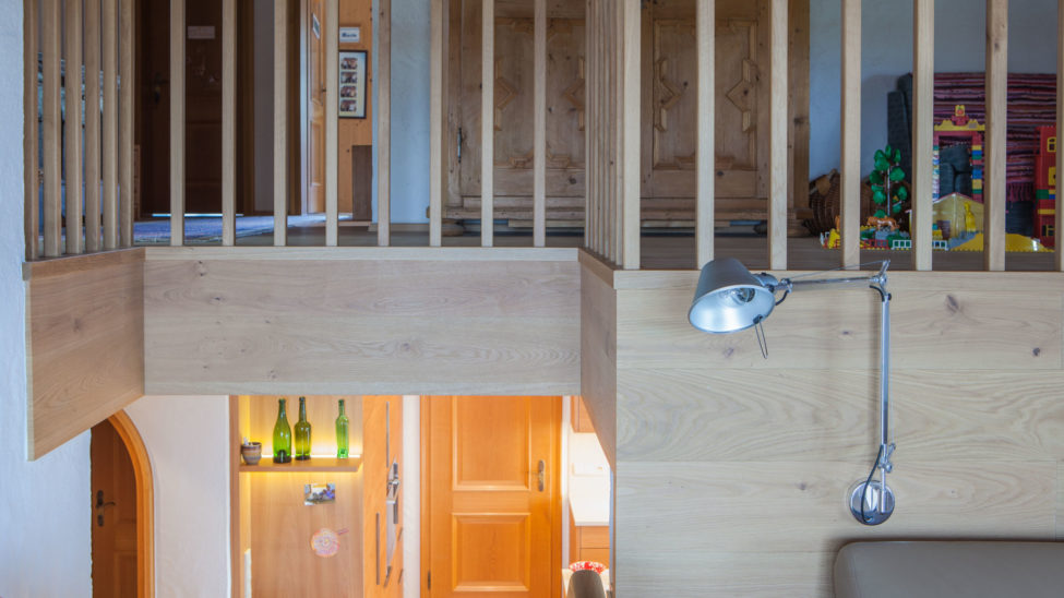 Galerie in Raumplanung für einen Umbau