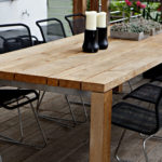 Gartenmöbel aus Eiche rustikal