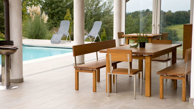 Gartenmoebel aus Teakholz