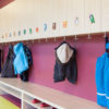 Garderobe für einen Kindergarten