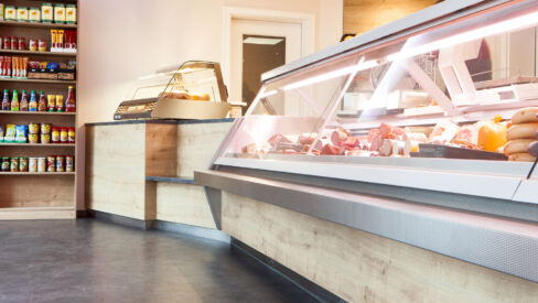 Ladeneinrichtung einer Metzgerei