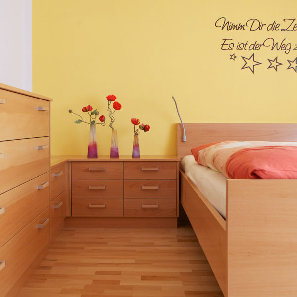 Schlafzimmer in Buche