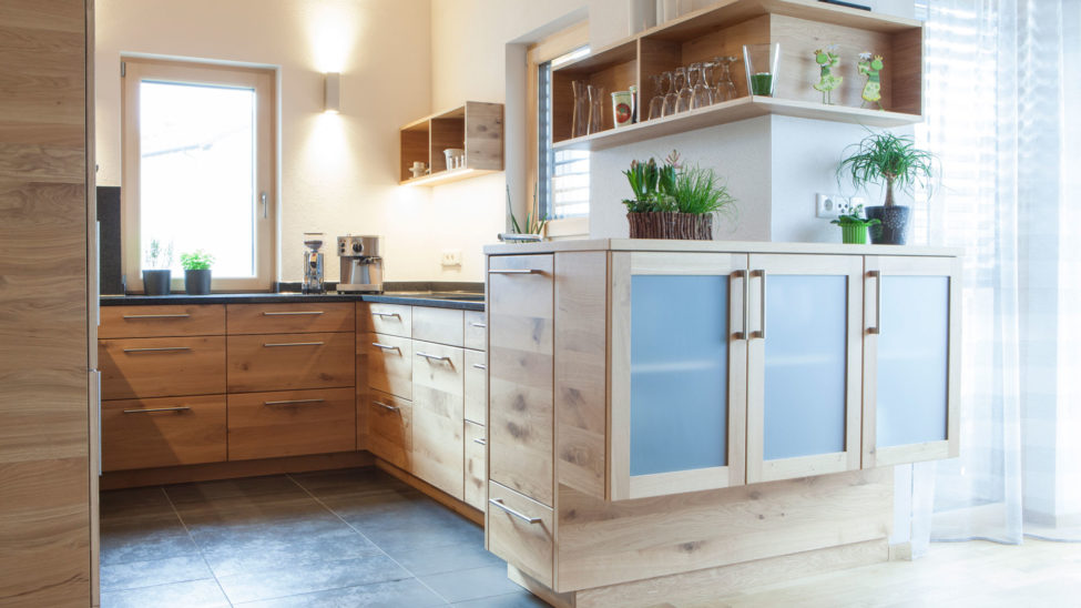 Küche in exklusiver Holzoptik